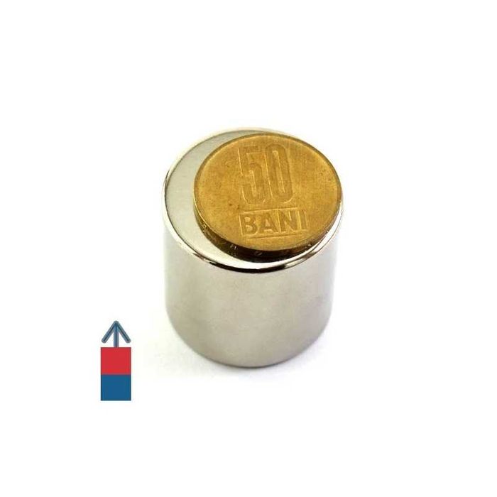 Magnet neodim puternic cilindru 30mm x 30mm - 40kg forta