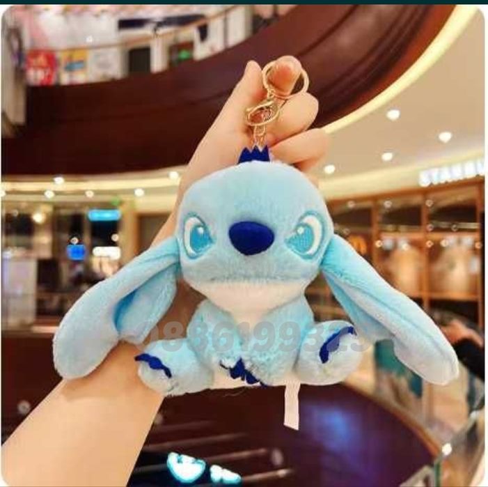 Плюшена играчка Ключодържател Лило и Стич Stitch, Мек ключодържател
