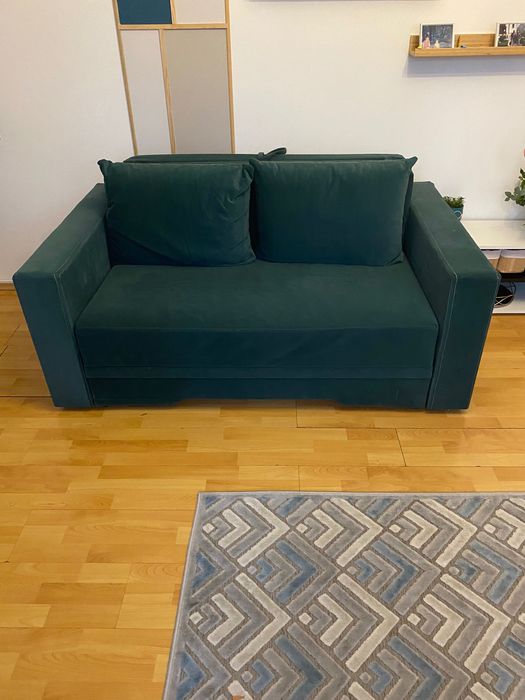 Vand canapea verde, extensibila