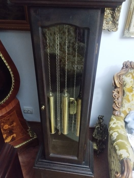 Ceas pendula de podea mecanism Urgos anii 80 cu pendul Westminster