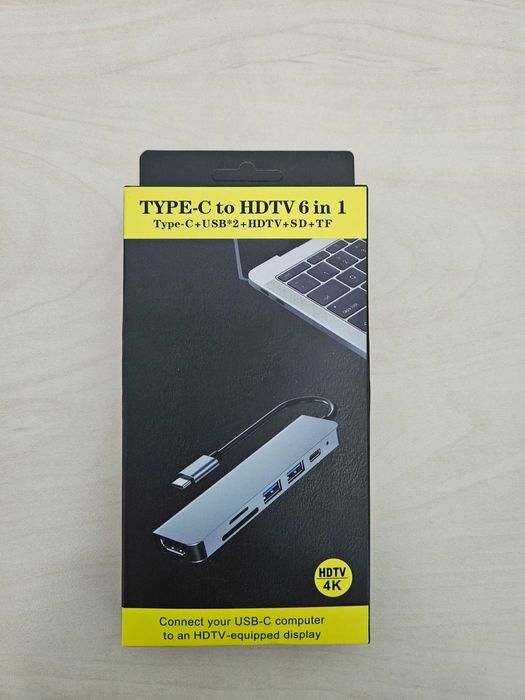Docking Station USB Type-C to HDTV 4K 6 in 1