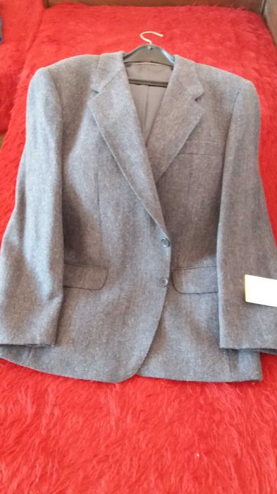 Нови мъжки,  сиви, вълнени сака