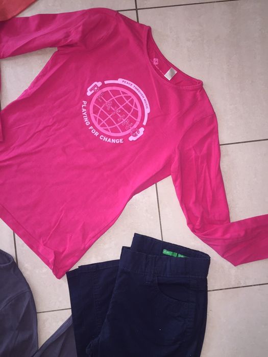 Яке,блузки,клин Lui Joe;Бенетон/Benetton;Okaidi,жилетка Roxy-140/146