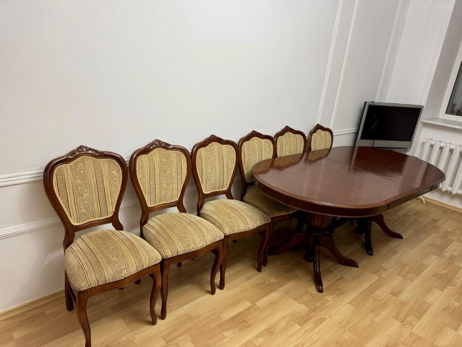 Гарнитур (Стол + 6 стульев), массив (Турция)