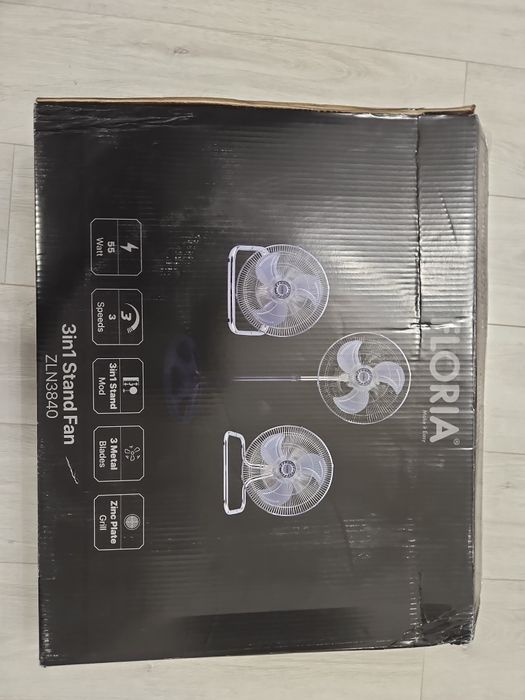 Ventilator cu picior/podea, metalic