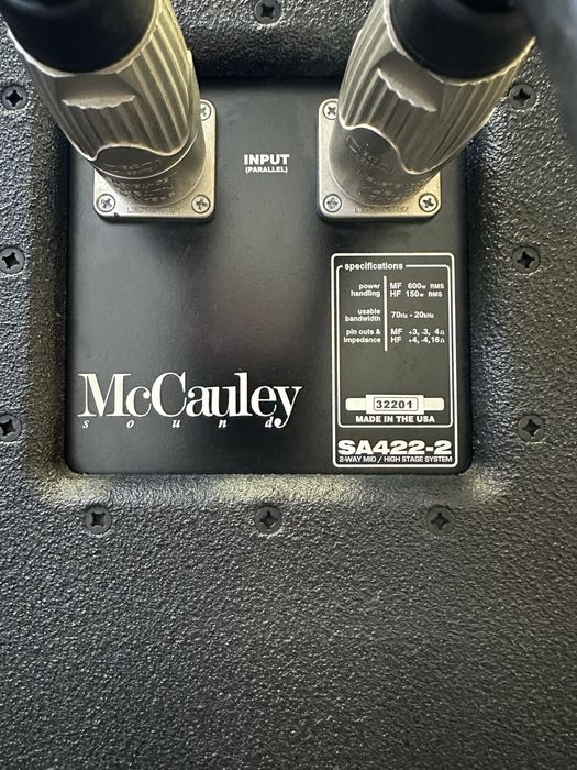 Sistem sunet BOXE McCauley  - SUA - 3 căi