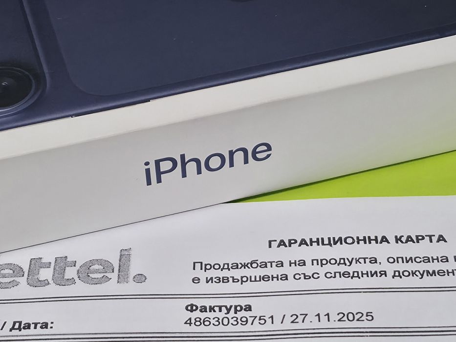 КАТО НОВ 256GB iPhone 17 Pro Yettel Гаранция 2028г. Blue | Син