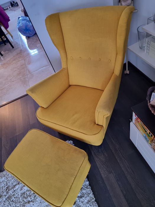 Set fotoliu si taburet