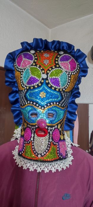 Кукерска маска, гугла капашон,, ръчна изработка, уникат, Сурва, Кукерл