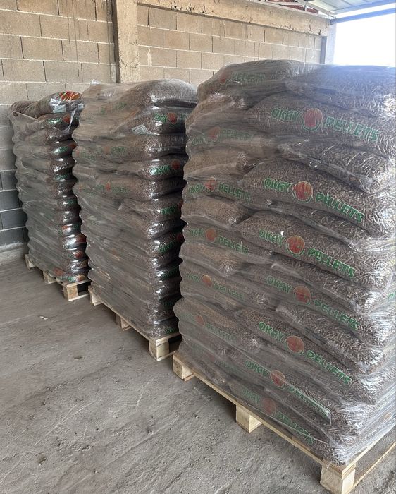 Пелети OKAY A1+ от 100% иглолистна дървесина