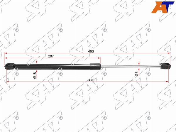 Амортизатор крышки багажника Opel Corsa