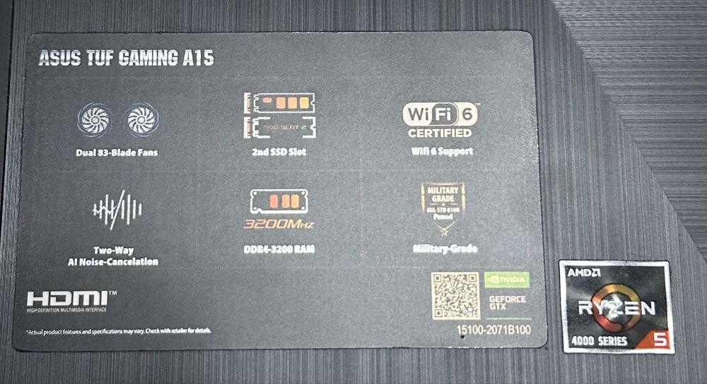 Asus tuf gaming A15