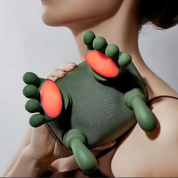 Шиацу масажор за врат и гърб с инфрачервено подгряване – Нов!