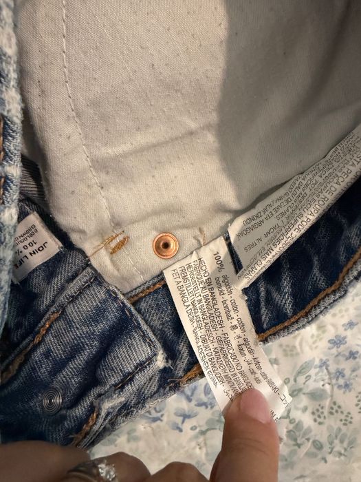 Zara тъмно сини дънкови панталонки размер 36