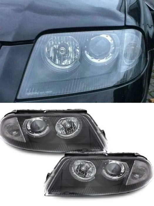 фарове VW Пасат б5.5 Angle Eyes Тъмни Опушени Нови pasat B5.5 Passat