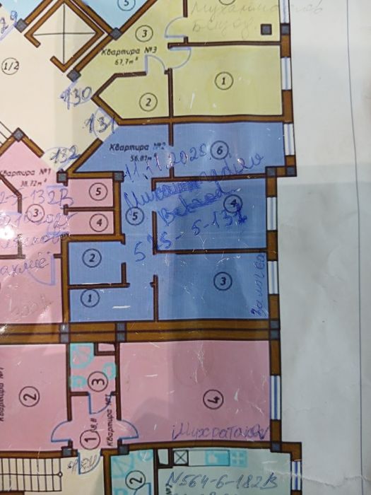 Magazin uchun kvartira 61+61 kv kv