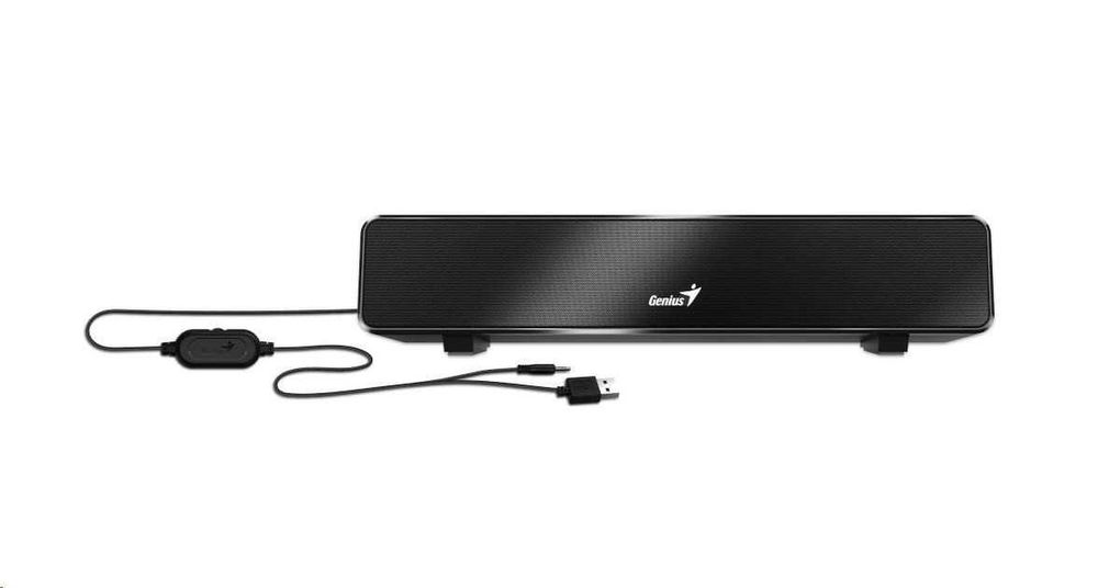 Акустична система Genius SoundBar 100 – USB, 6W, много добро състояние