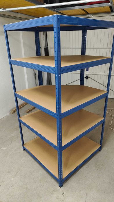 Ъглов метален стелаж Kovona Futur (180x90x45 см)