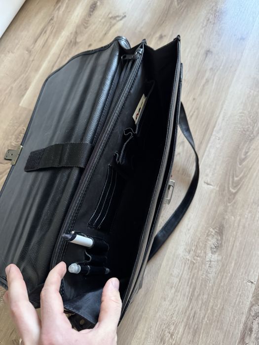 Geanta laptop din piele naturala