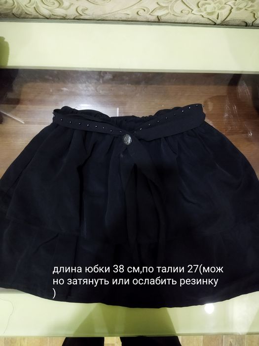 Юбки на девочку,чёрная шёлковая и джинсовая
