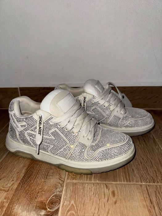 papuci off white crystal