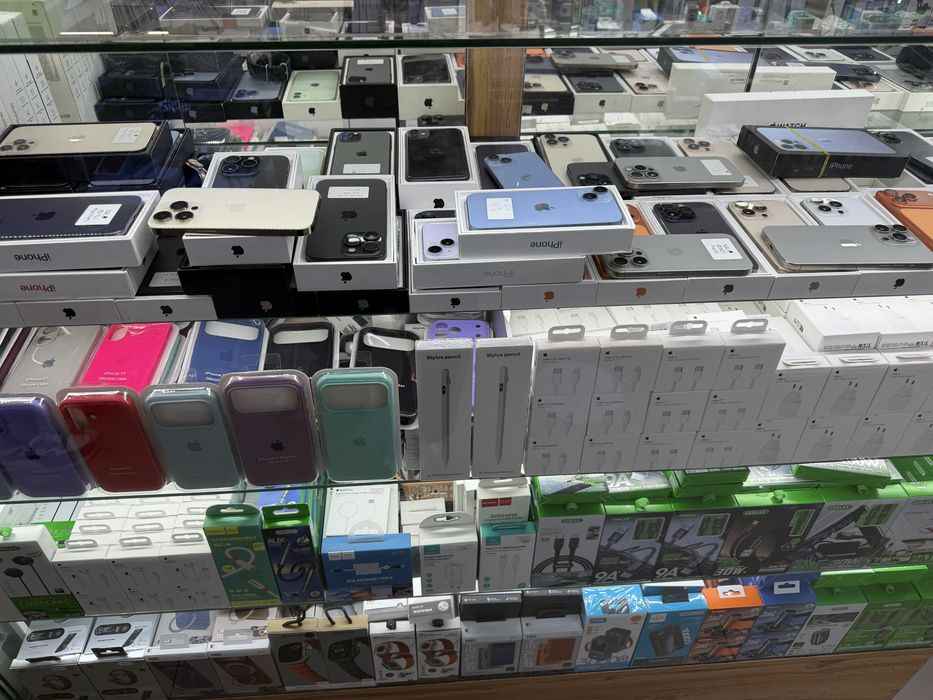 Iphone все модели начиная от новых ,б/у , трейд-ин тоже есть,