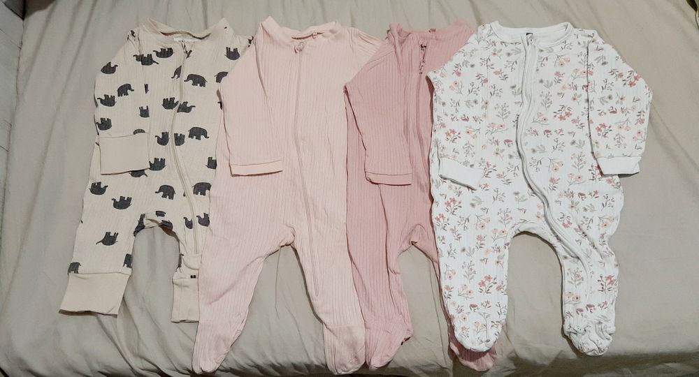 ЛОТ ромпъри с дълъг ръкав размер 62- 68