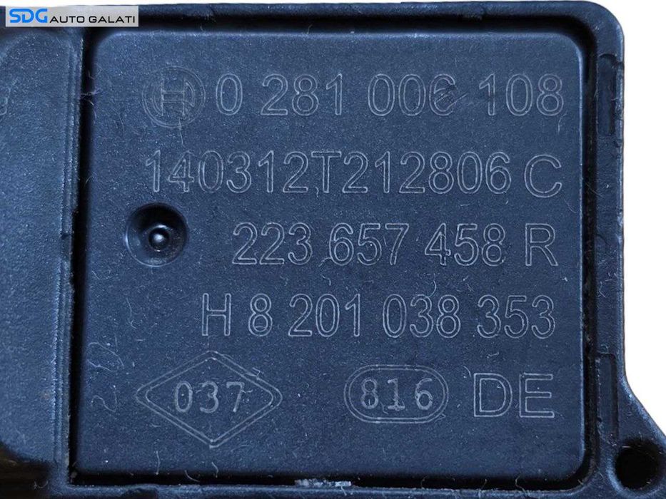 Senzor Presiune Aer Galerie Admisie Renault Kangoo 1.5 DCI 2008 - 2025 Cod 0281006108 223657458R H8201038353 [N4942]