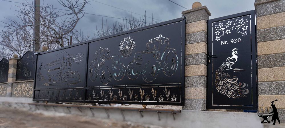 Porti si garduri, Calitate superioara, vopsire electrostatica