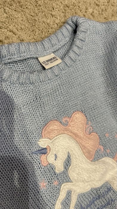 Сет за момиченце клин okaidi 104 блузка с еднорог на waikiki 110