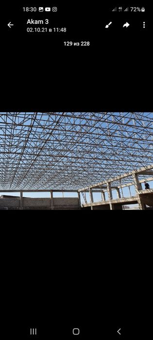 Кантейнер профилидан том ёпиш хизмати