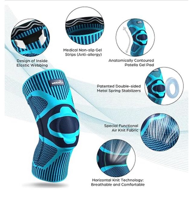 Наколенка NEENCA с пателарен гел и стабилизатори