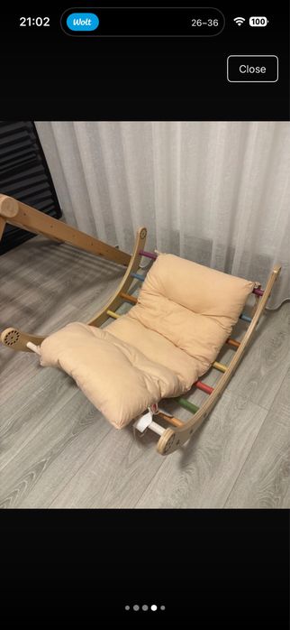 Turn Pikler din 4 piese + pernă arc