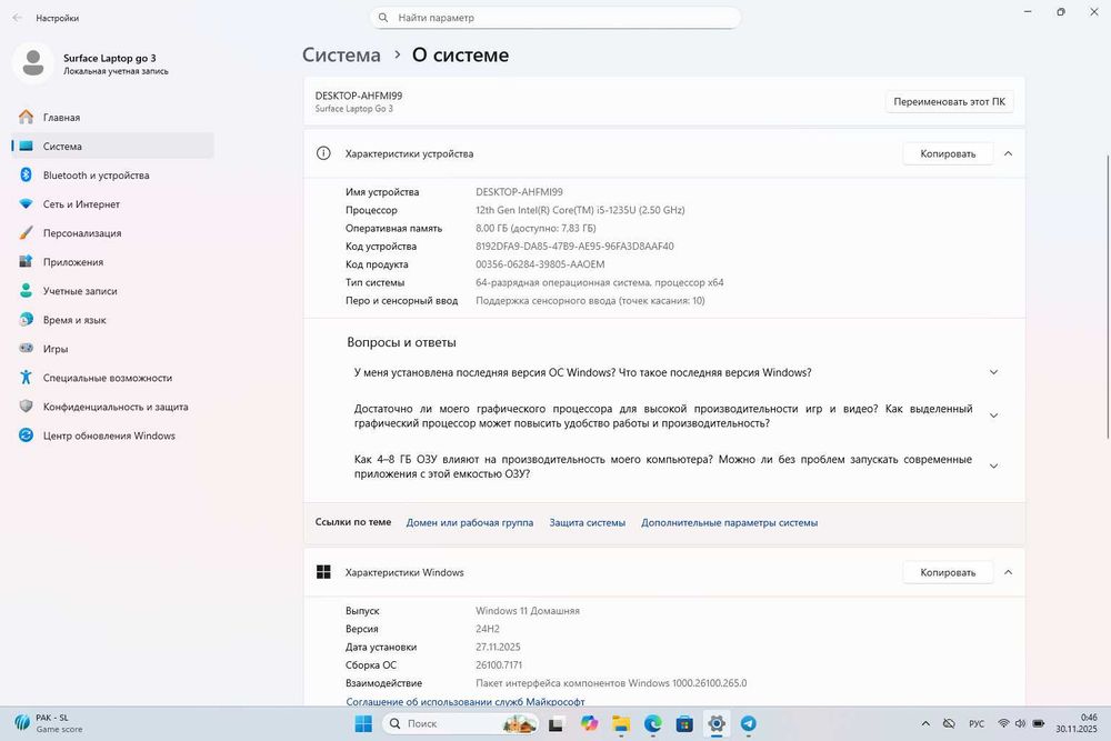 Microsoft Surface Laptop Go 3