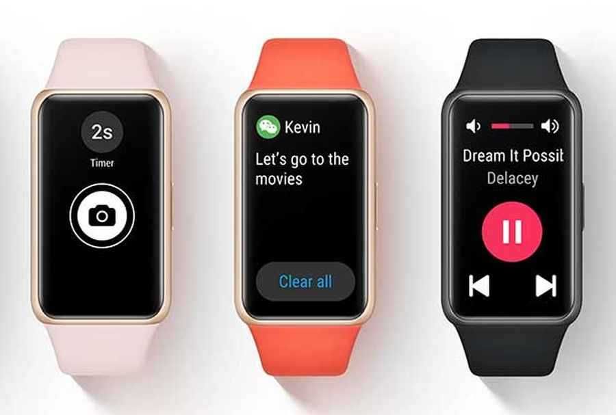 Bratara fitness Huawei Band 6 culori Negru Roz Portocaliu nou Sigilata