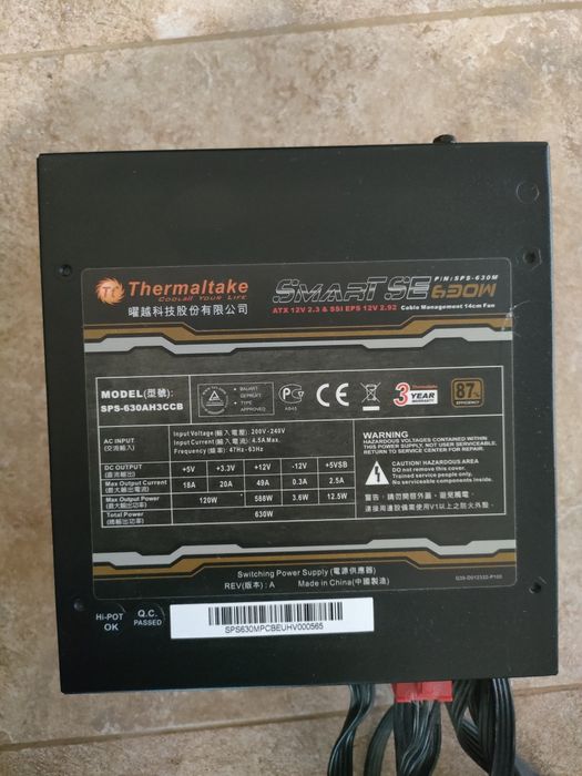 Sursa Pc Thermaltake Smart Se 630w