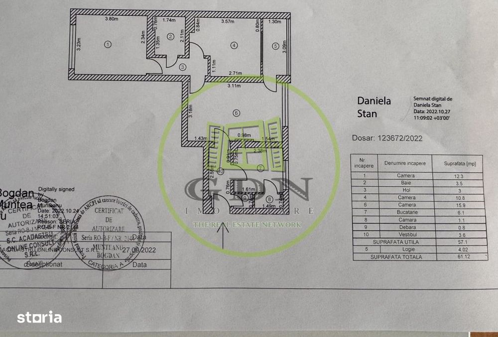 Apartament 3 camere – Str. Pajurei | Etaj 1 | parcare | centrala | m