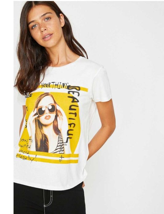 Tricou de bumbac Koton NOU, cu eticheta, marimea S