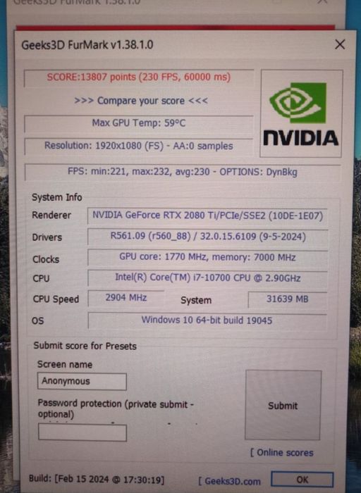 rtx 2080 ti 11gb separat sau complet in sistem desktop