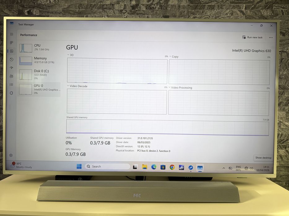 Unitate desktop CPU i5-8400, 16 Gb RAM DDR4, SSD 512 Gb
