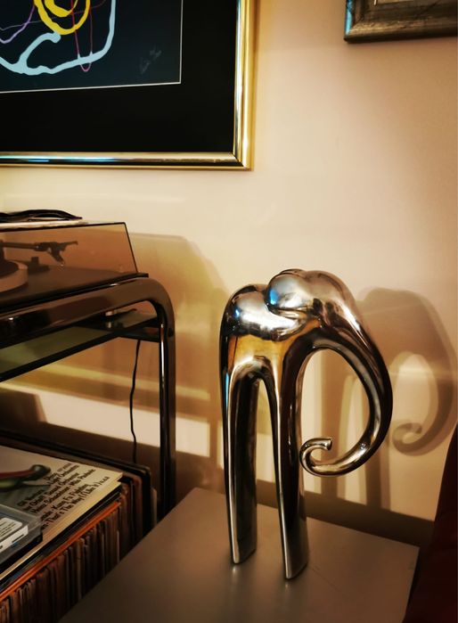 Антикварна фън шуй керамика на слон за късмет и благоденствие от 60г