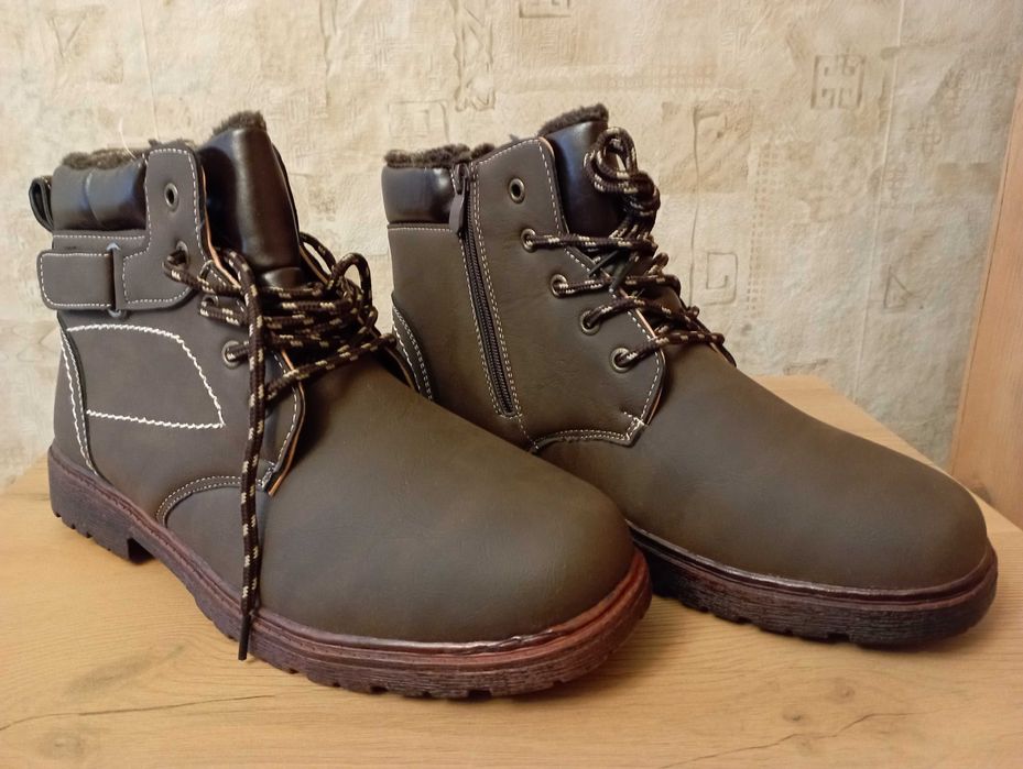 Нови топли мъжки боти № 43 – кафяви