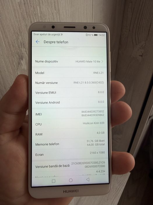 Vand huawei mate 10 lite