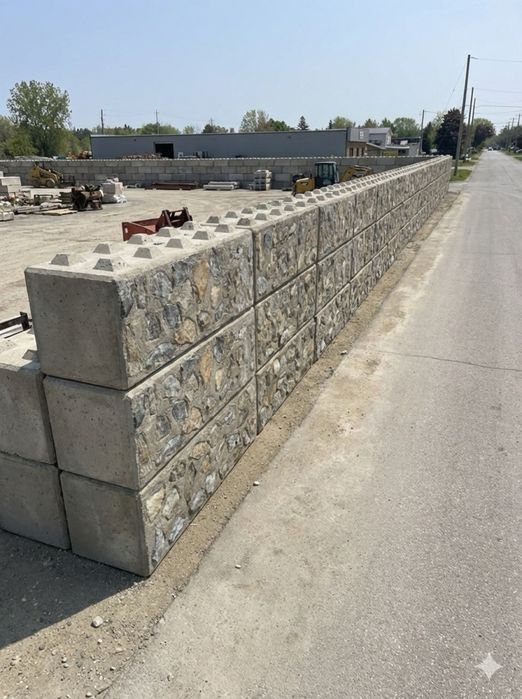bloc beton, piatra aparenta bloc lego, gard din Piatră de Carieră,