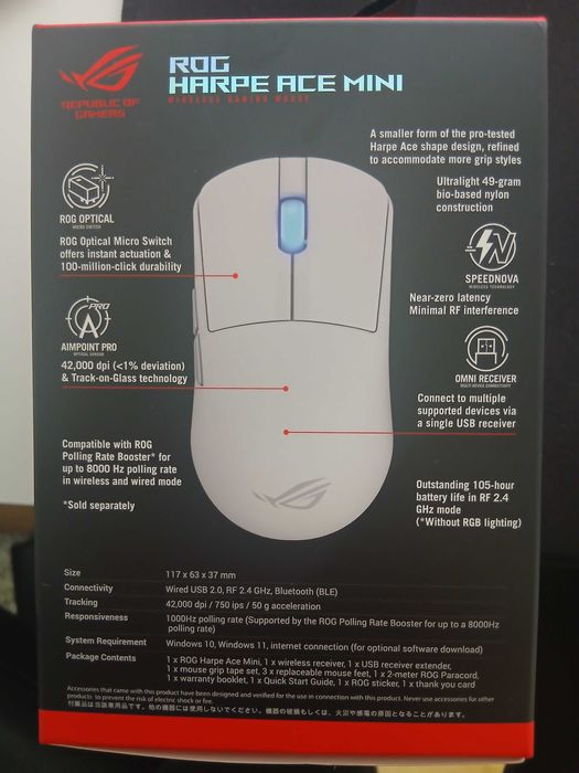 Vand mouse gaming Asus ROG HARPE ACE MINI NOU