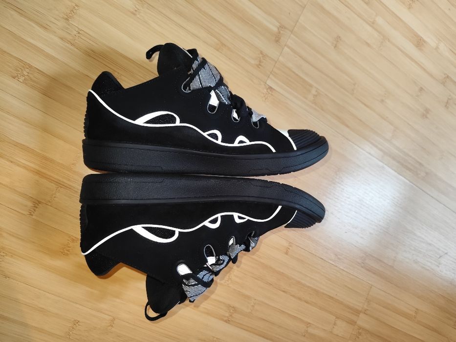 Adidasi Lanvin Curb Black Reflective Marimea 45 – Premium Condition