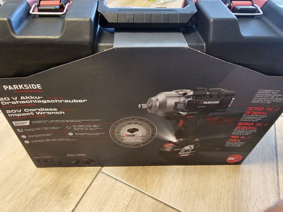 Parkside performance 20v Ударен Акумулаторен Гайковерт