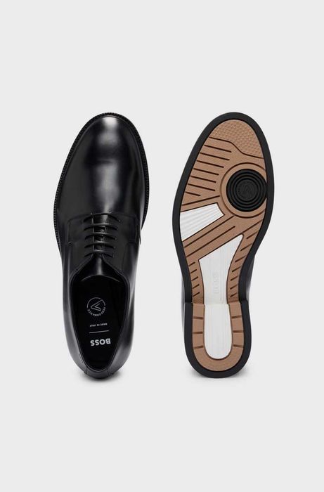 BOSS Мужские кожаные дерби Италия  РАЗМЕР 43,44