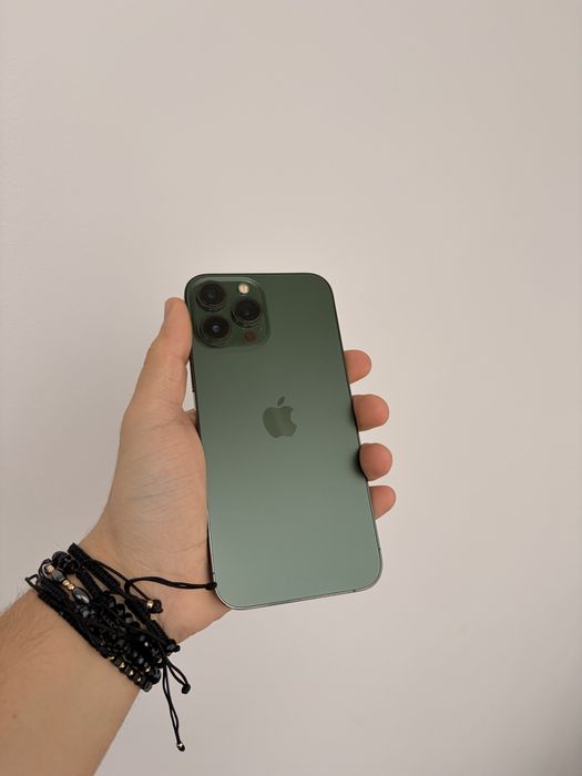 iPhone 13 Pro Max 256 GB Full Box 96% sanatate Alpine Green