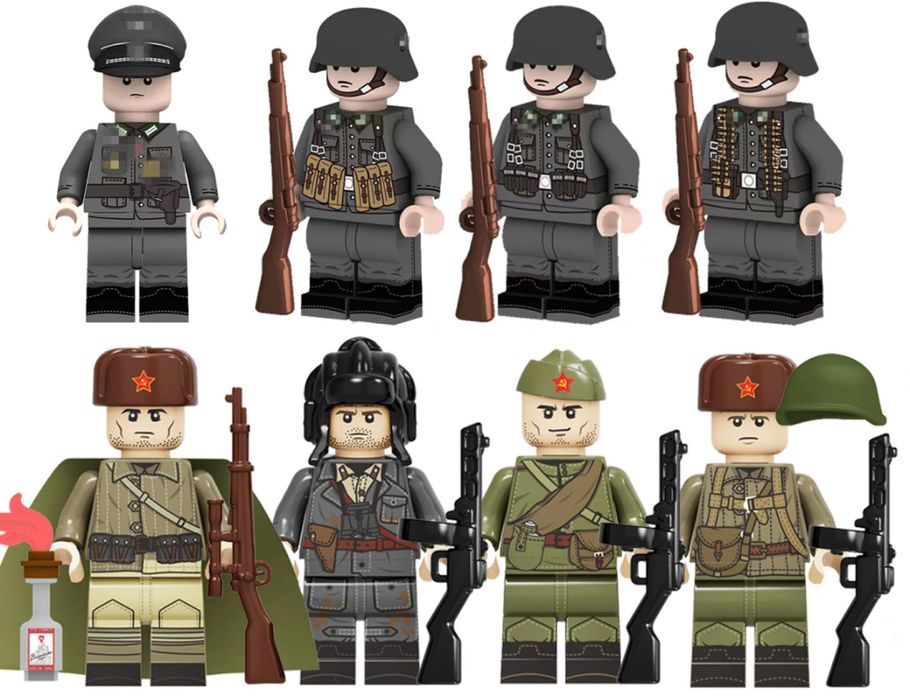 Набор минифигурок солдат ВОВ